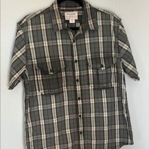 Filson Men's plaid short sleeve size Medium